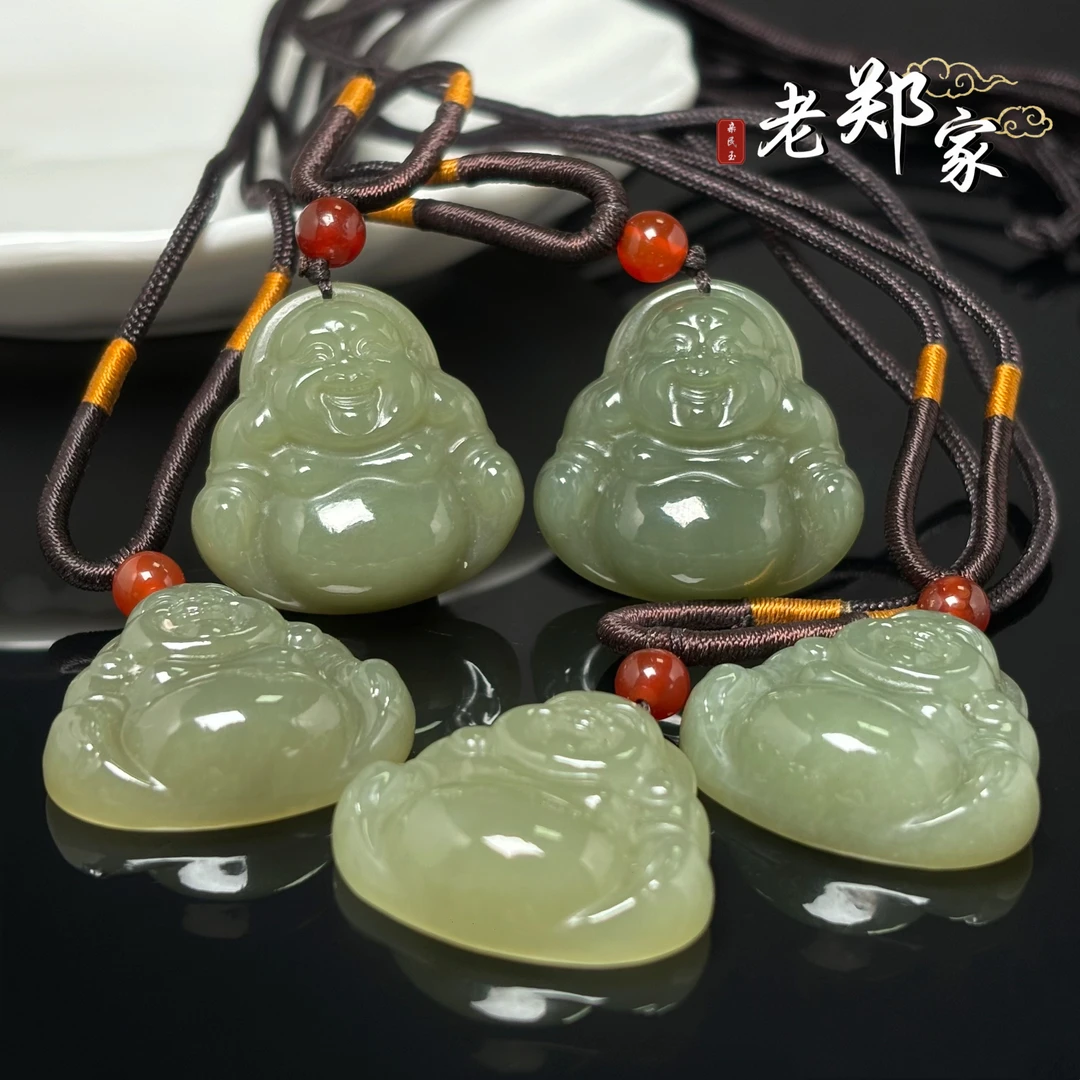 【老郑家】和田玉佛公挂件 1797（多样性发1件）约29*29*9mm