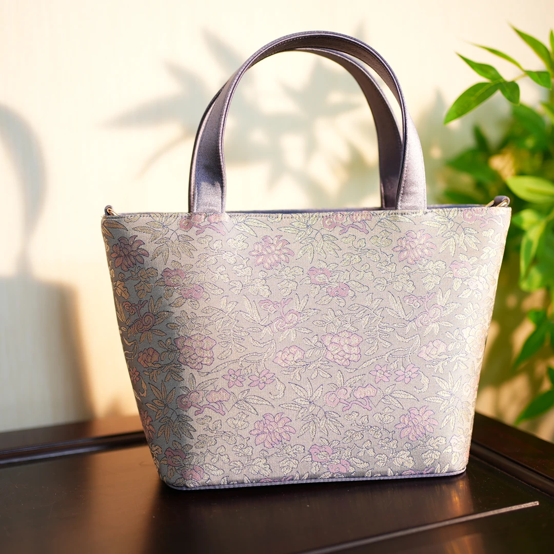 【金枝玉叶托特包】LDX非遗宋锦 尺寸25*17cm 国风搭配礼品