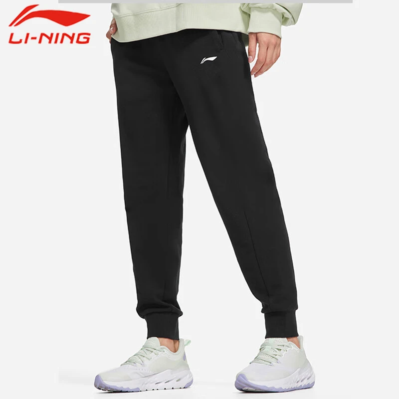 LI-NING/李宁秋健身系列卫裤舒适束脚休闲保暖运动长裤女AKLS786