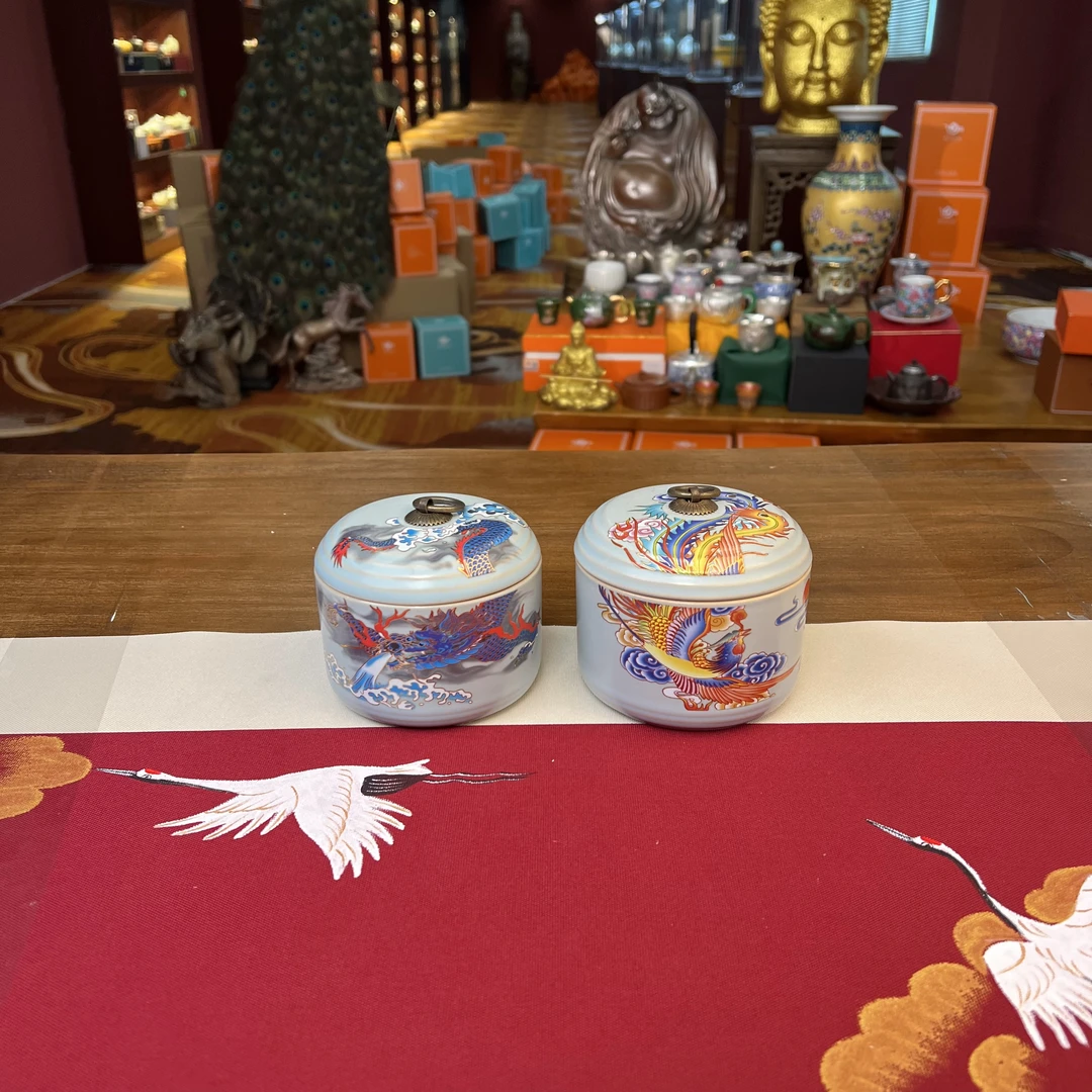 【闪购链接】F079 F080龙凤茶叶罐