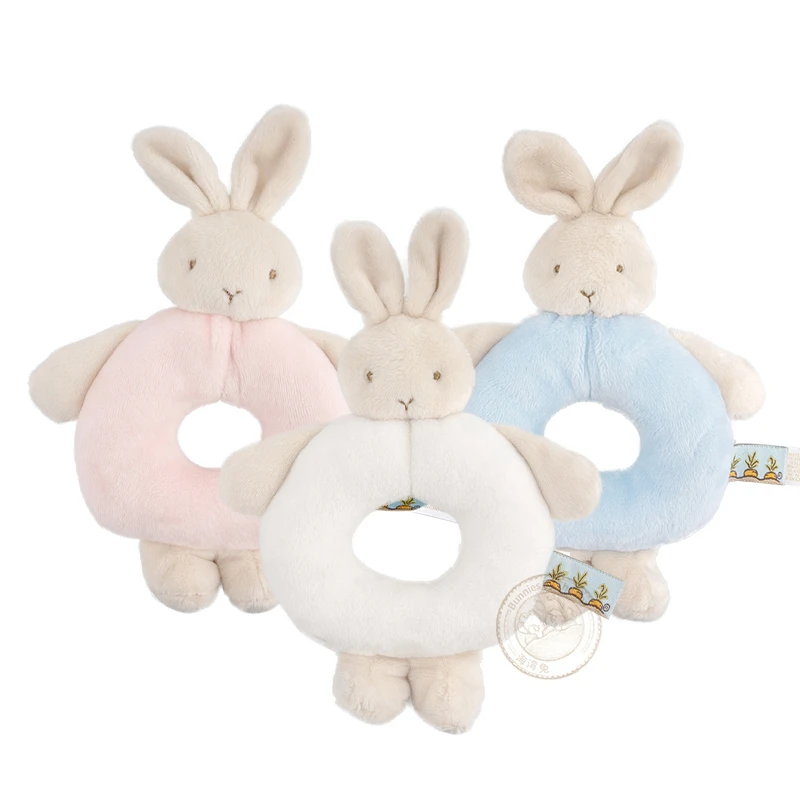 【海湾兔】送礼推荐摇铃公仔毛绒安抚玩具新生婴儿礼物品牌玩偶娃娃