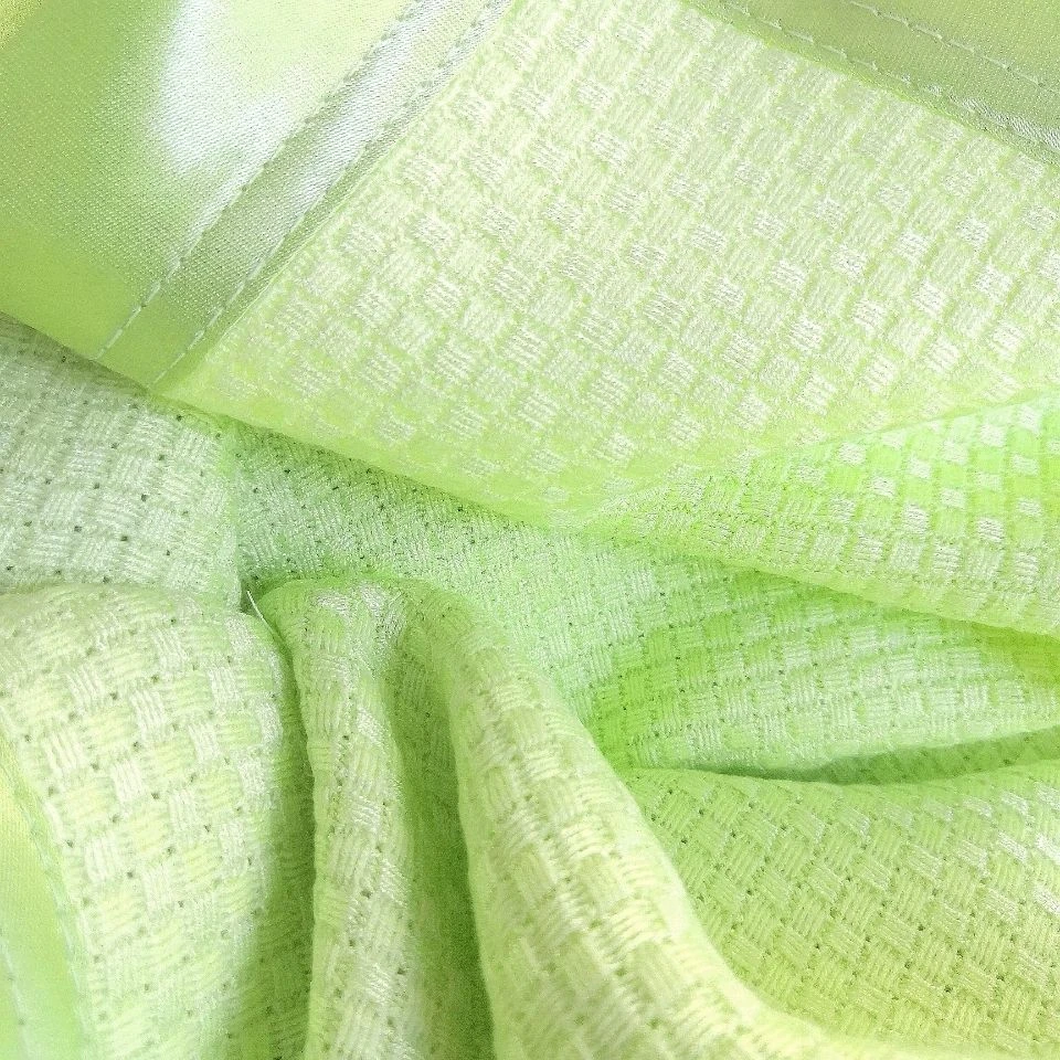 竹纤维毛巾夏凉空调被蜂巢单成人儿童华夫格线盖毯透气孔150*190