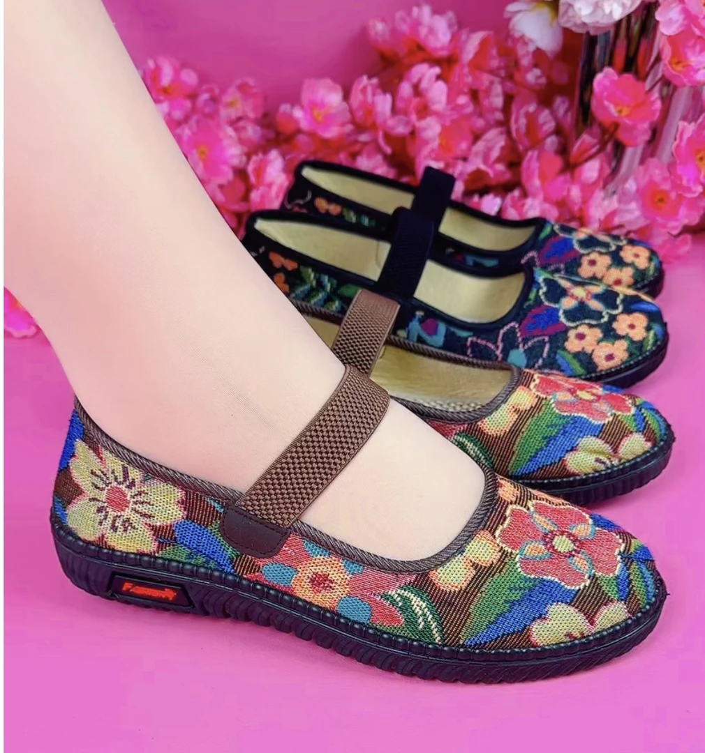 老北京平底妈妈鞋19937