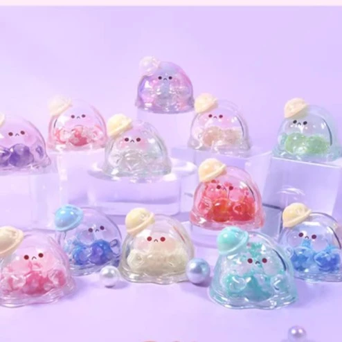 【拆袋】水波蛋幻彩派对系列盲袋盲盒正版迷你萌粒可爱公仔礼物潮玩