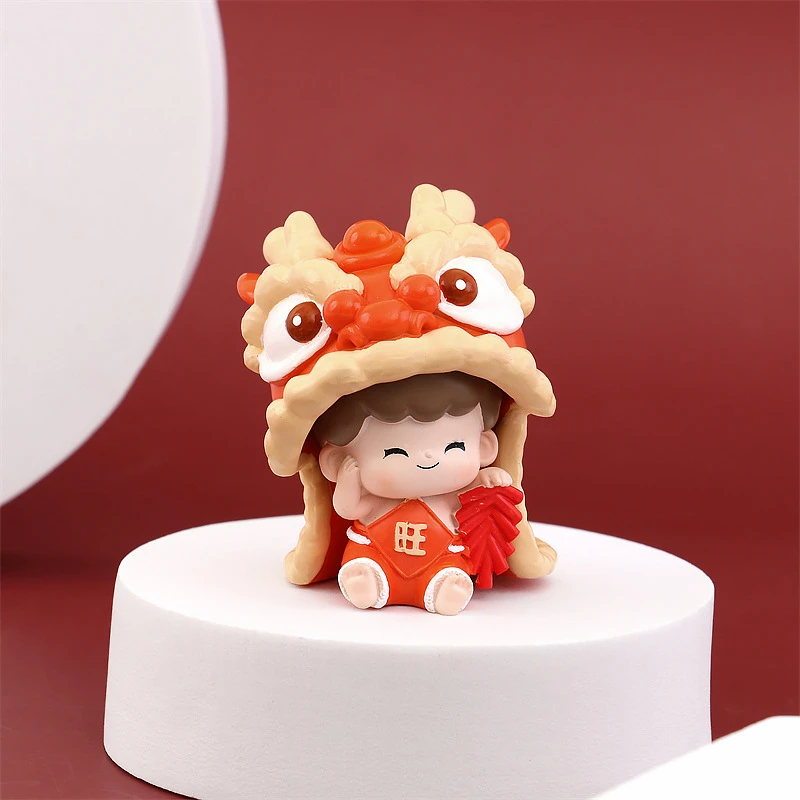 【拆盒】龙年吉龙闹春盲盒手办桌面摆件可爱女孩生日礼物公司礼品