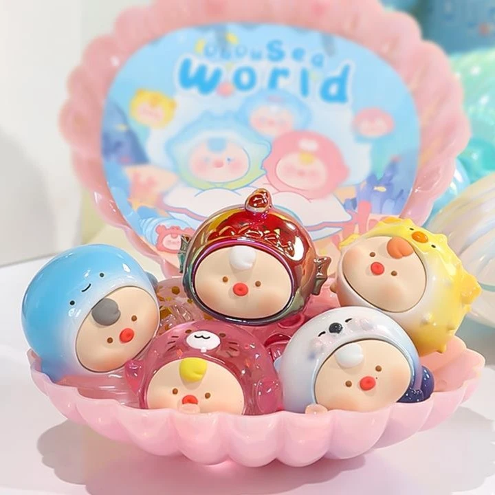【拆盒】 萌粒盲袋  嘟嘟海洋盲袋办公室桌面摆件