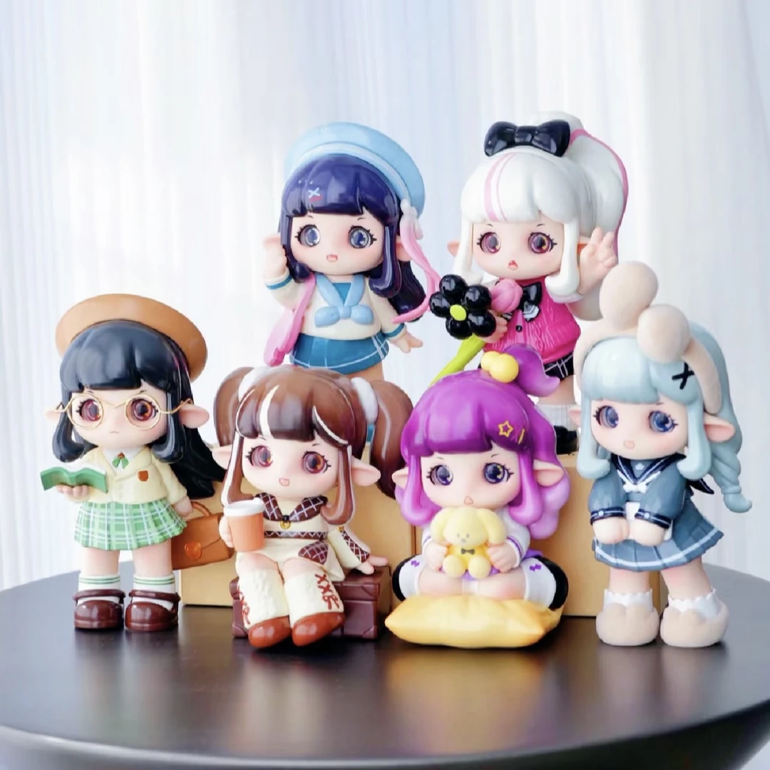 【拆盒】啡拉二代学园新生代盲盒女孩娃娃摆件手办潮玩具公仔礼物