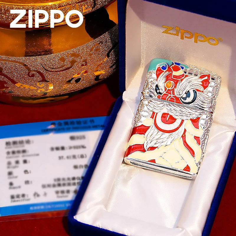 ZIPPO/之宝打火机正品/S925纯银-花丝珐琅鸿运当头【阿明】DYJ1