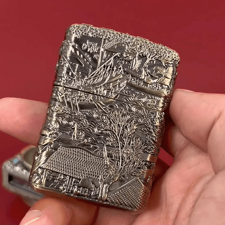 ZIPPO打火机/205-重甲-清明上河图-礼盒装DY9902TJ