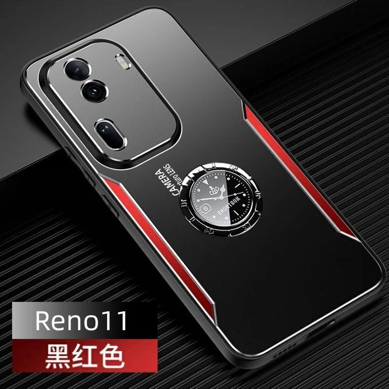 opporeno11手机壳reno11pro金属磨砂PJH110防摔5G男款磁吸PJJ110