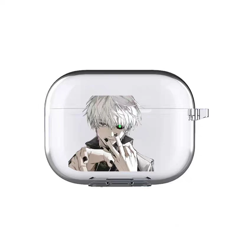 东京喰种金木研适用于Airpods3pro2代耳机软壳保护套对灯开盖发光