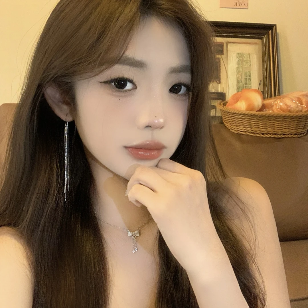 FULL GIRLISH耳环00061 长款流苏耳钉小众设计耳环