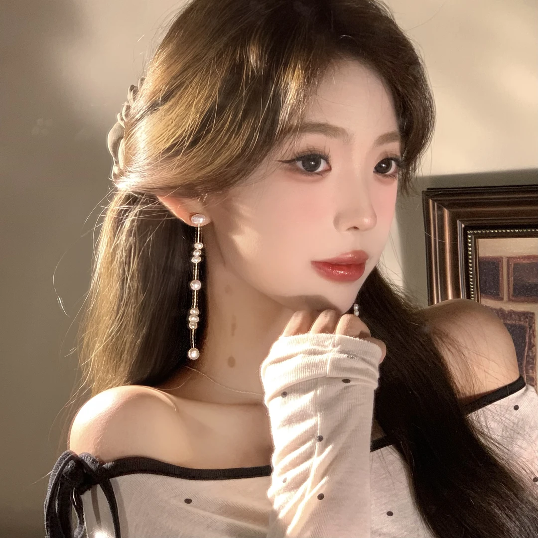 FULL GIRLISH耳环00498气质百搭珠珠复古耳环女