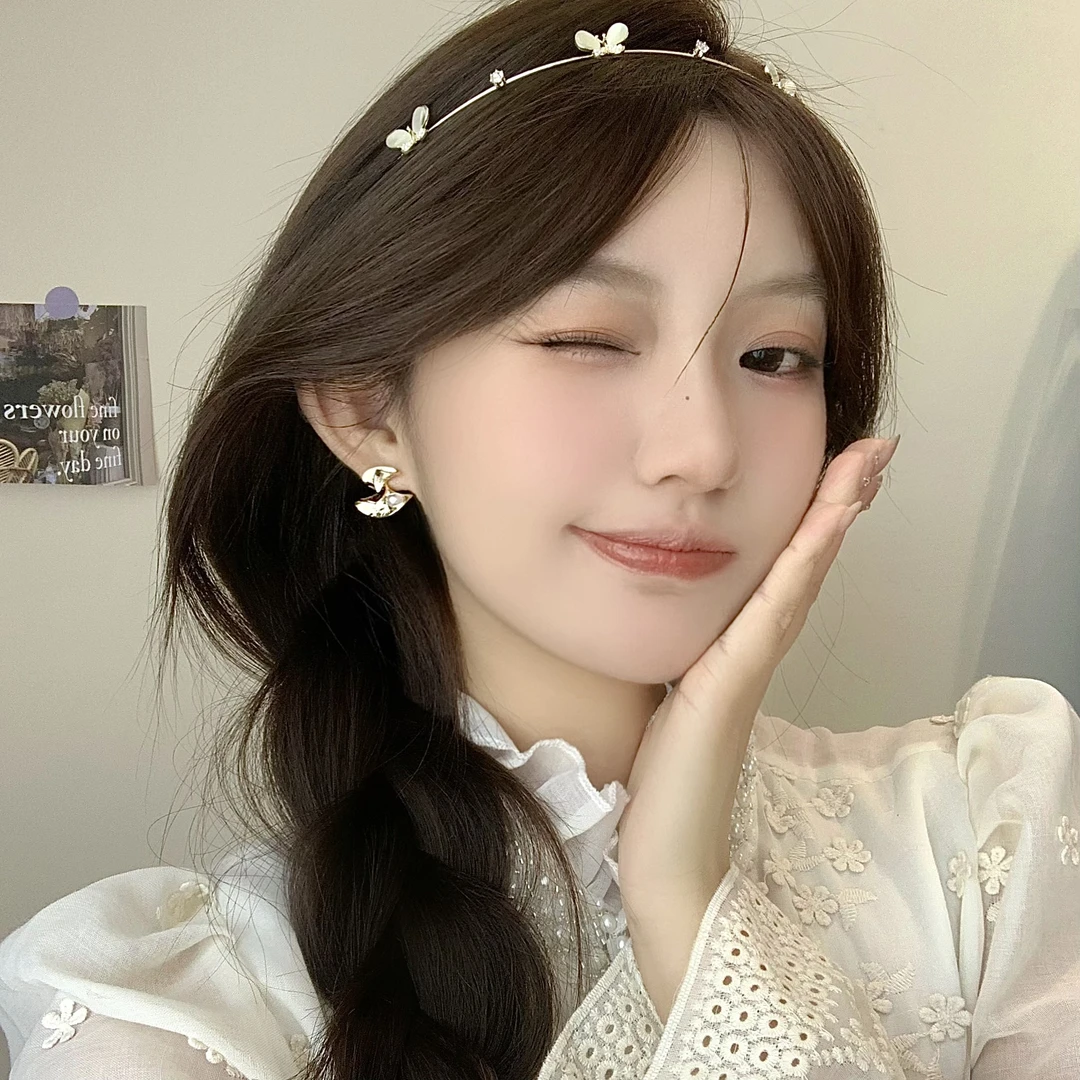 FULL GIRLISH耳环01003小众设计裙摆珠珠耳饰女