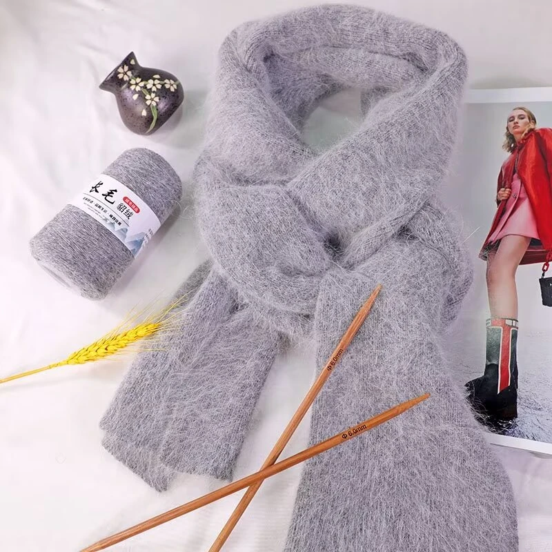 长毛貂绒线100%正品机织手编中粗diy特价水貂绒亲肤毛线超柔软