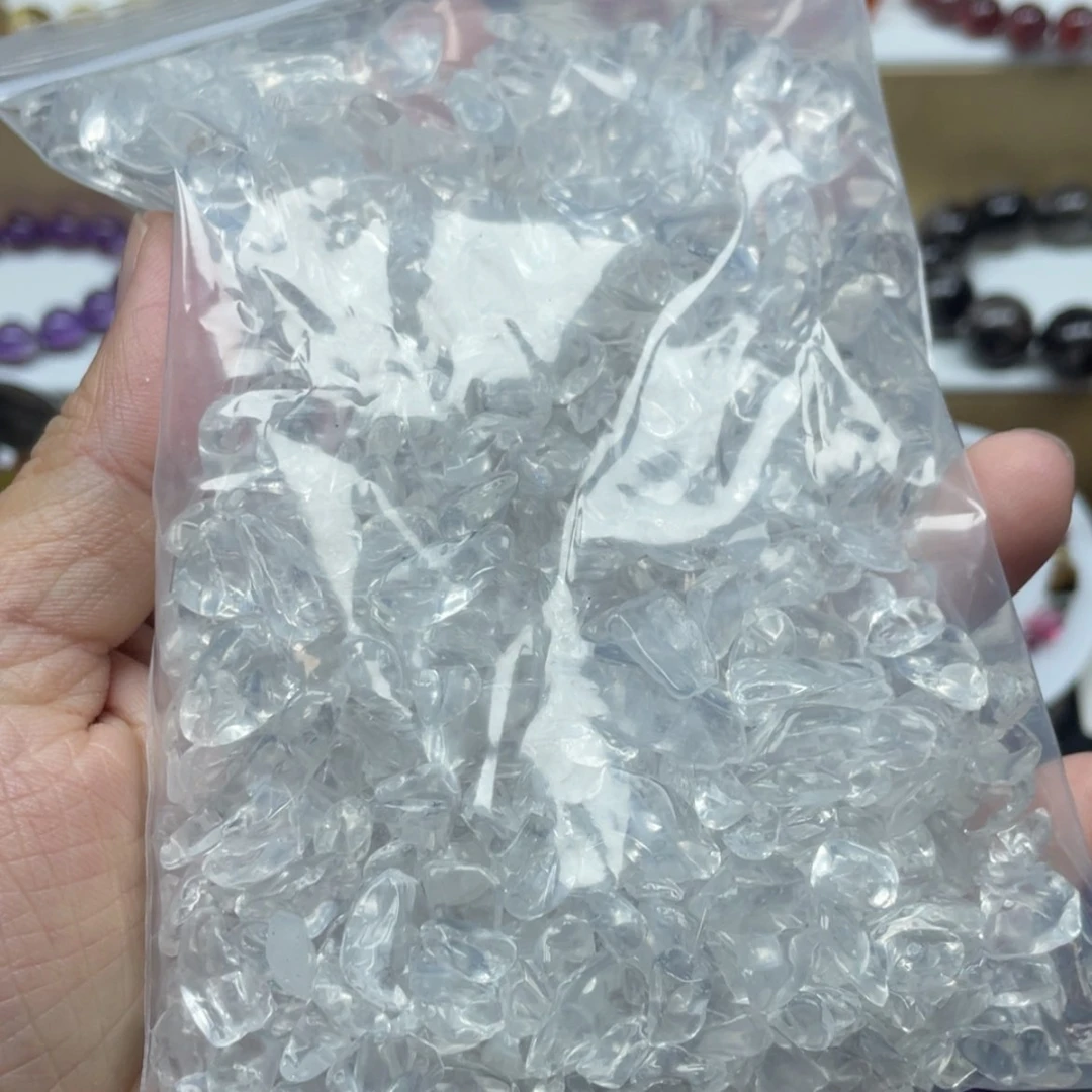 【闪购商品】水晶白水晶碎石未镶嵌呼*哟