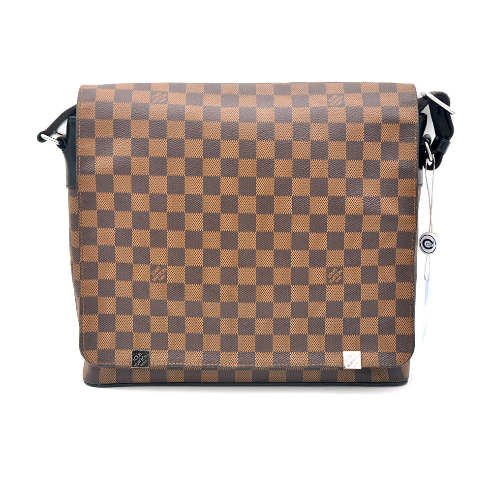95新 LouisVuitton/路易威登 97新 棕棋盘格邮差包32*29/25208