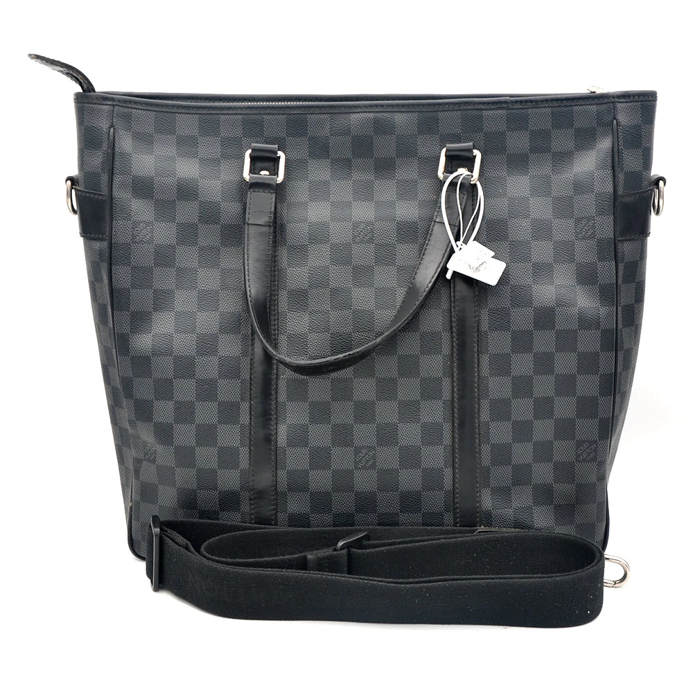 95新 LouisVuitton/路易威登 97新 黑棋盘格托特包35*36/12114