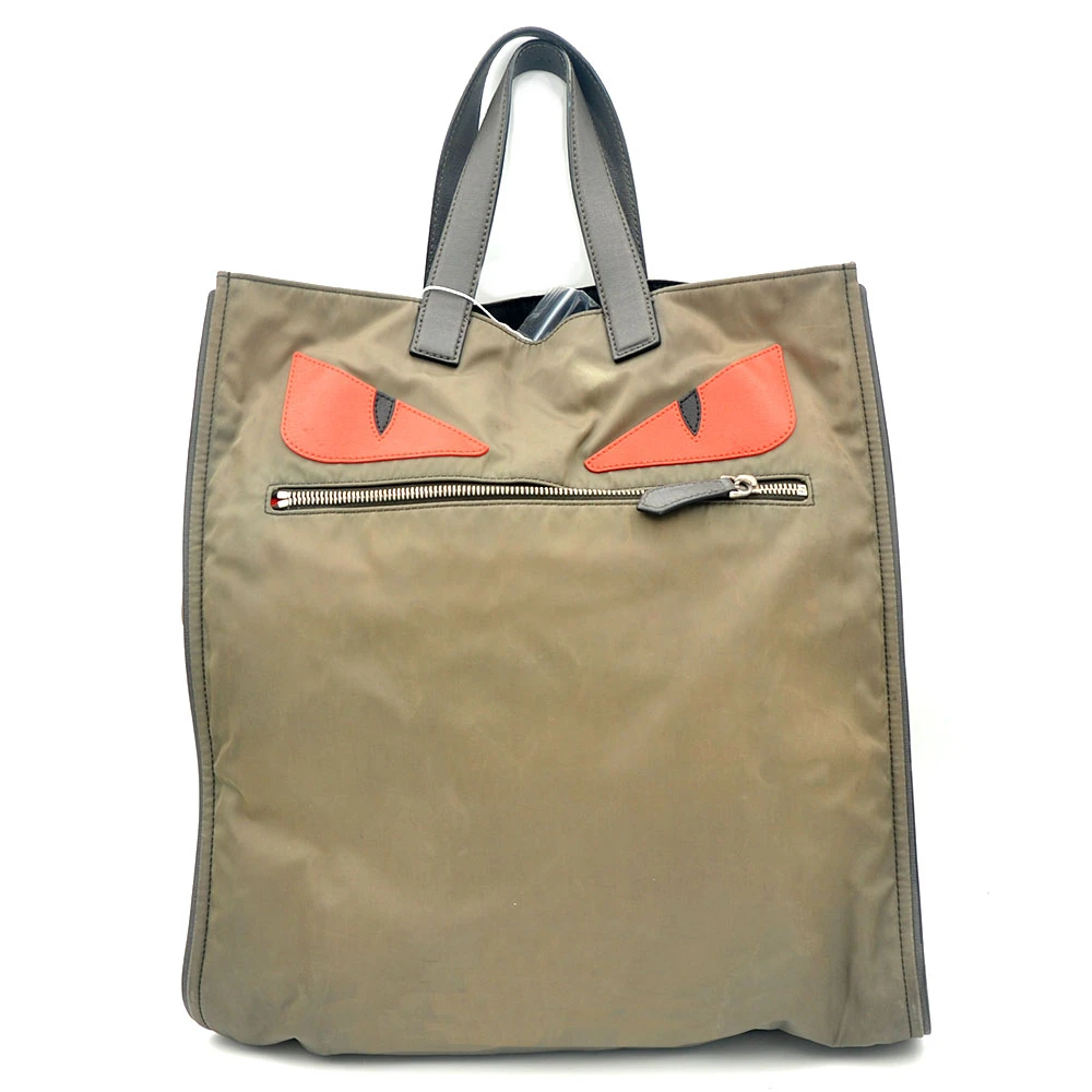 95新 FENDI/芬迪 95新 红眼睛小恶魔手提托特包35*37/22910