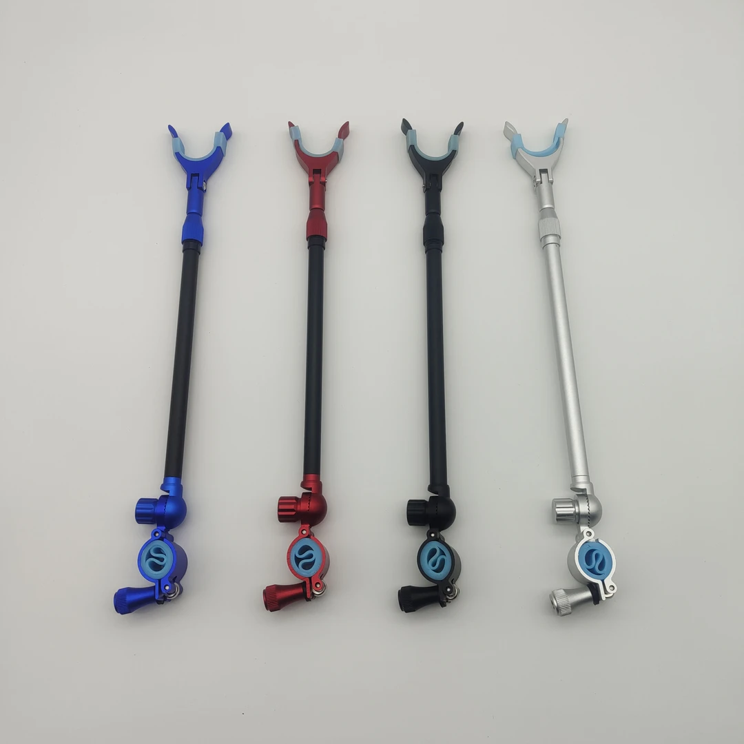 支架杆通用炮台后挂天线铝合金防滑架杆配件全金属鱼竿钓鱼支架