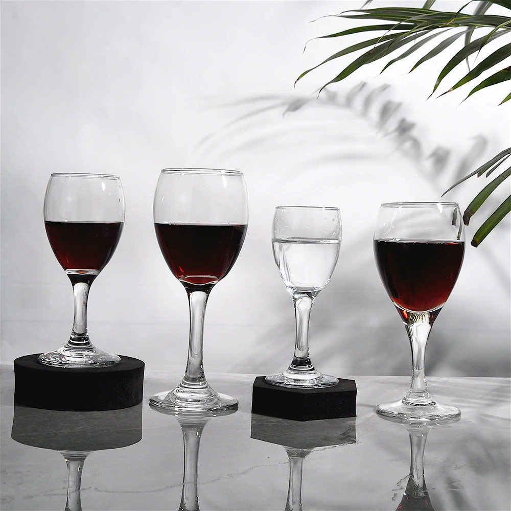 高档高脚杯特小小中大号红酒杯欧式饭店玻璃杯家用白酒杯葡萄酒杯