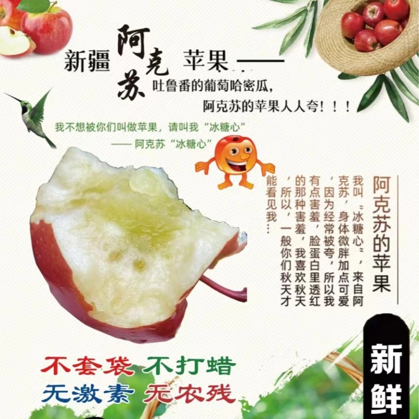 新疆阿克苏冰糖心苹果礼盒装
