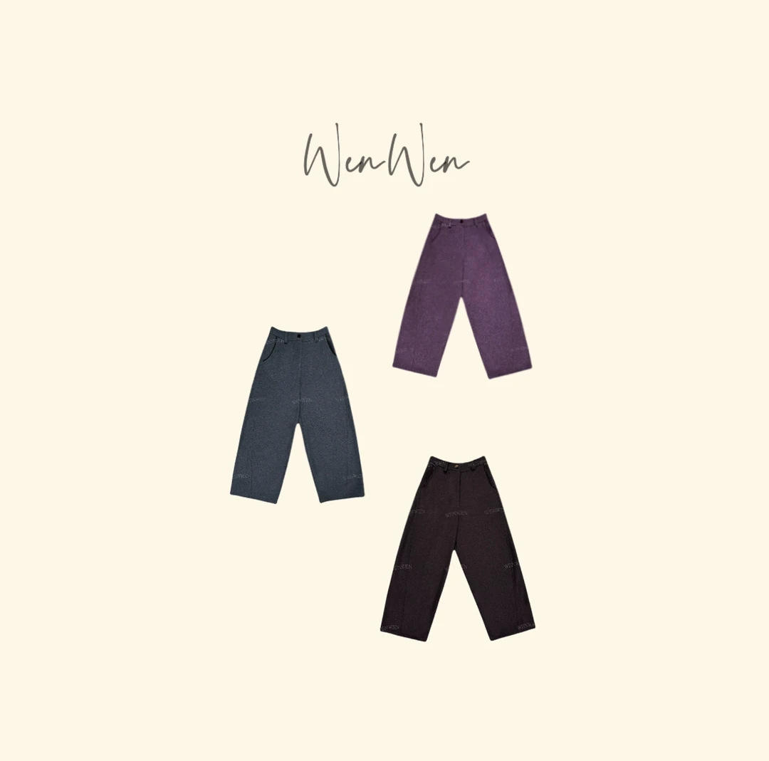 WENWEN-深圳原创【“去野”秋冬简约时尚羊毛百搭休闲裤】KZ0339