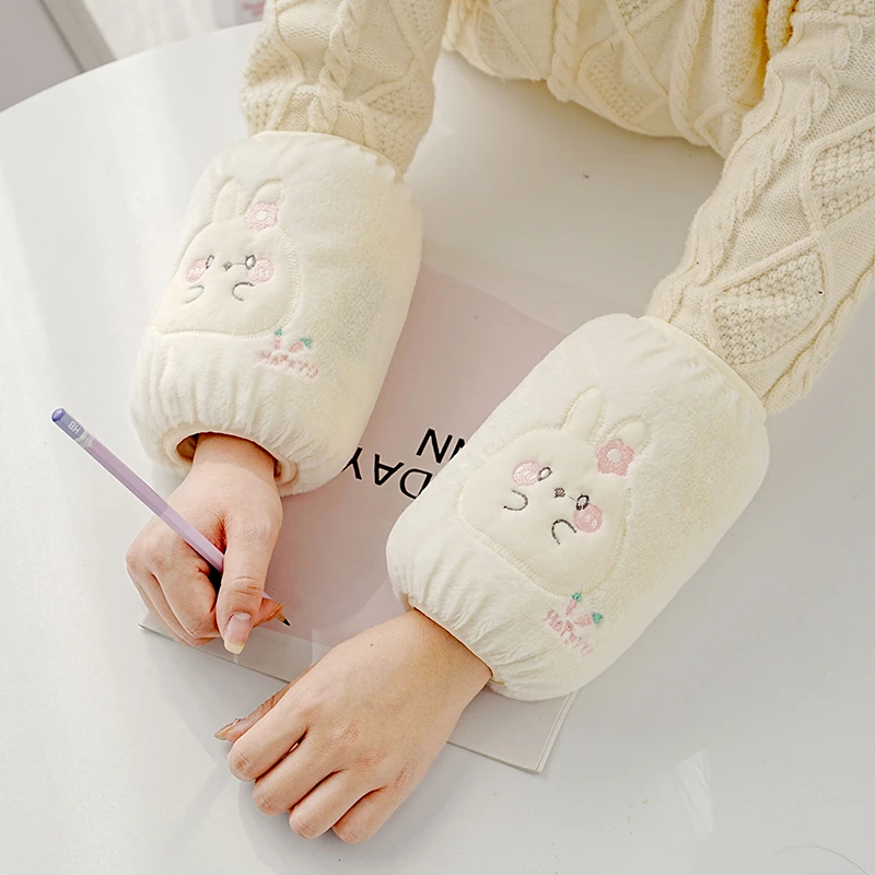 2025新款袖套女士秋冬季羽绒服专用防脏护袖学生袖头儿童可爱套袖