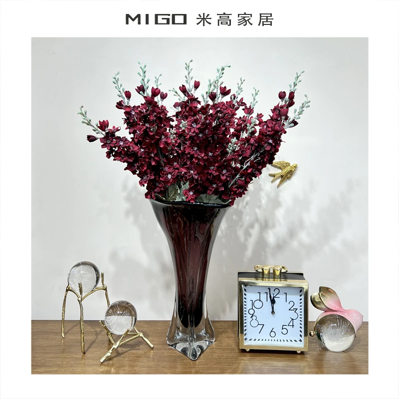 【米高家居】后现代简约出口意大利琉璃加厚花瓶花器艺术家居摆件