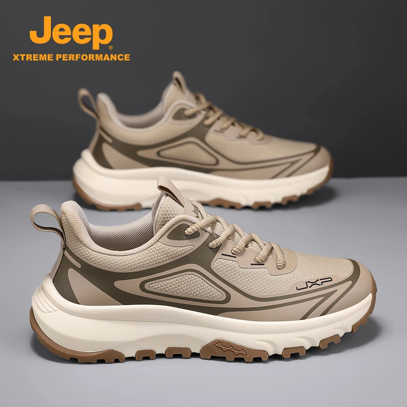 jeep吉普男鞋2025春季户外防滑防水运动鞋耐磨休闲潮鞋男士休闲