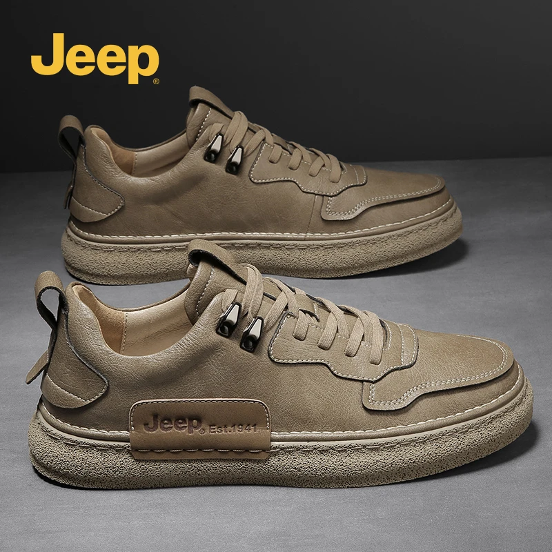 jeep吉普秋季开学季男鞋新款时尚休闲板鞋鞋运动百搭男士潮鞋耐磨