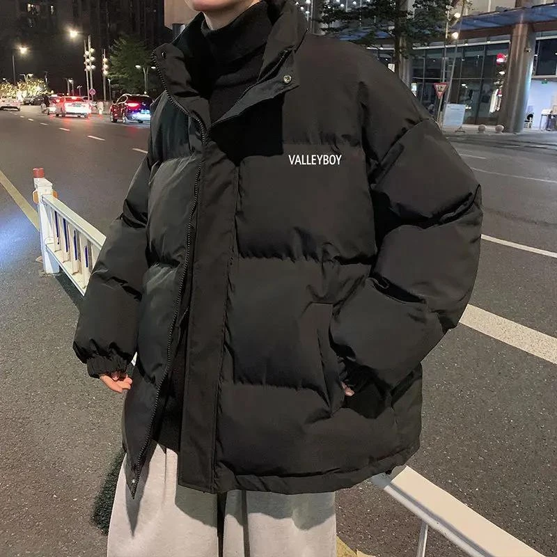 羽绒棉服男士外套连帽潮流宽松加大加厚港风学生帅气防寒