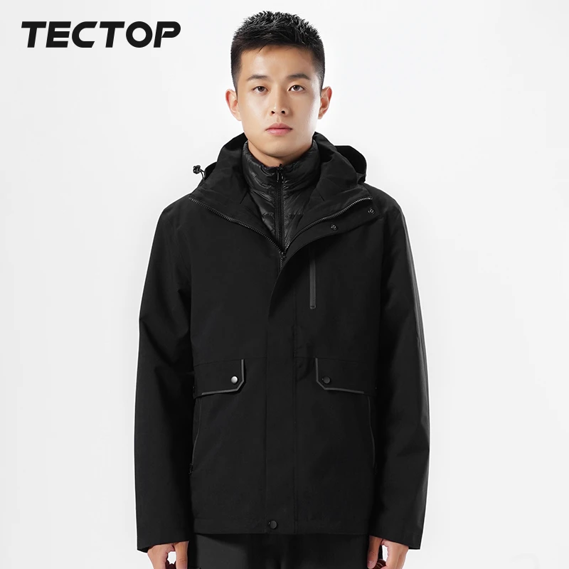TECTOP/探拓冲锋衣男女户外进藏三合一外套可拆卸内胆防风保暖