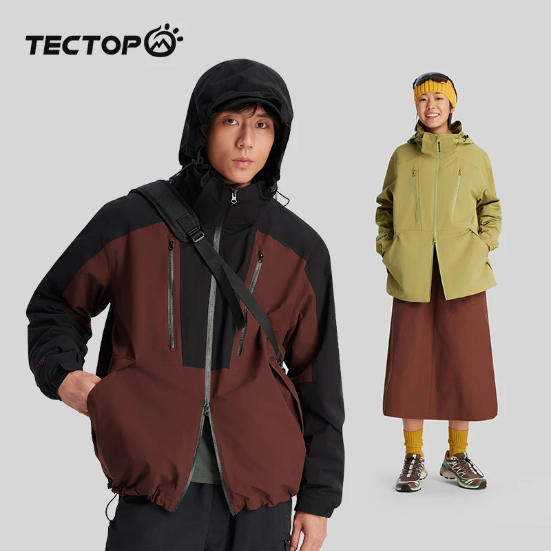 探拓户外三合一冲锋衣男女可拆卸抓绒内里保暖防风防水徒步登山服