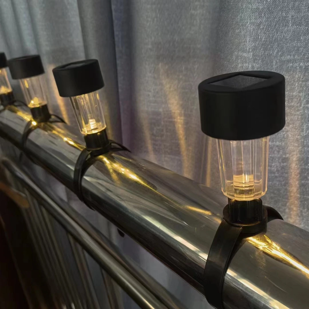 多多 新款太阳能庭院灯 庭院围栏栏杆扎带灯阳台防水装饰氛围灯