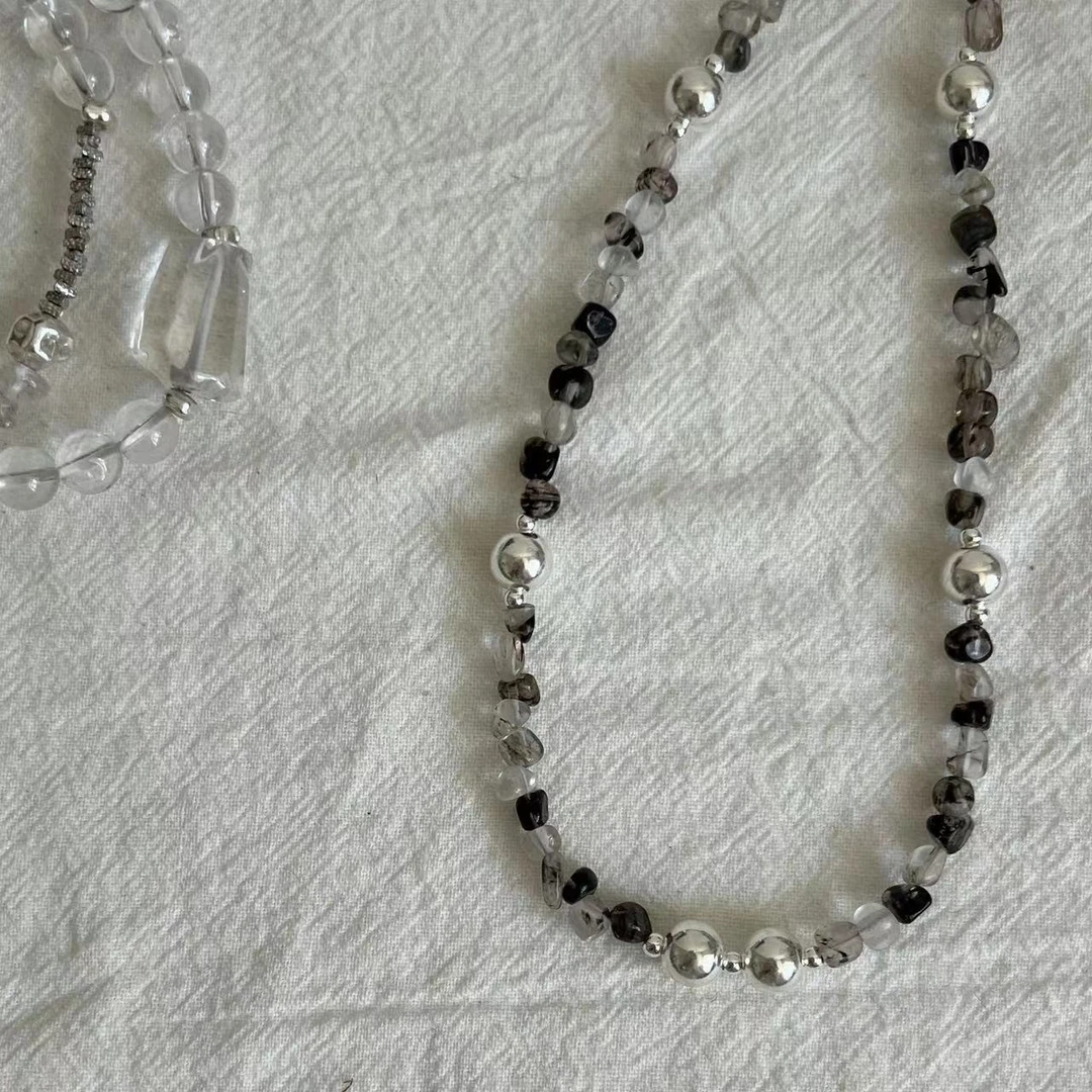 链子925银 JIUJIU【冰岛】复古气质手工串珠项链0528