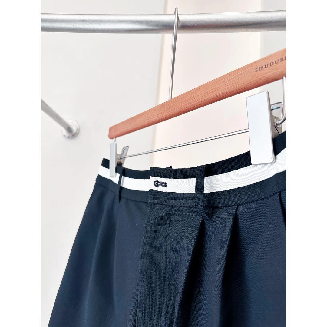 JIUJIU【小卷心菜】时尚休闲百搭白边夏季短裤0311