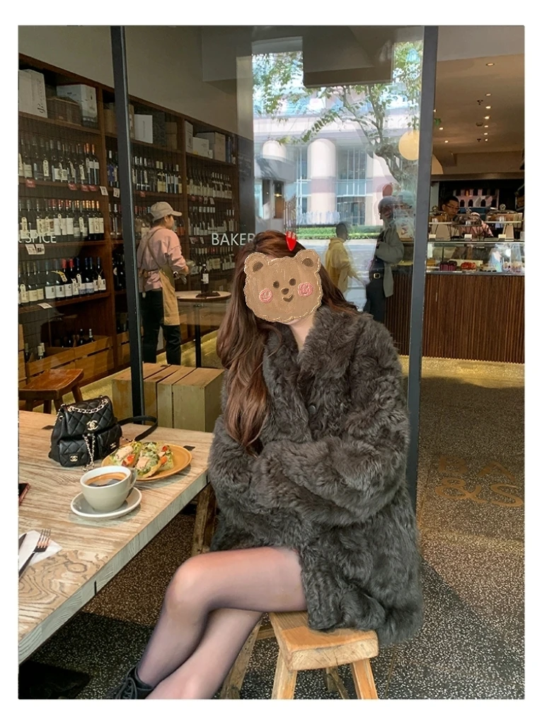 【小顽童】轻奢网红托斯卡纳皮毛一体皮草外套68882