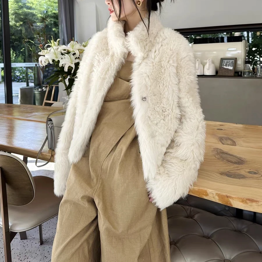 【柏林女神】一领三穿秋冬季轻奢托卡皮毛一体外套88059