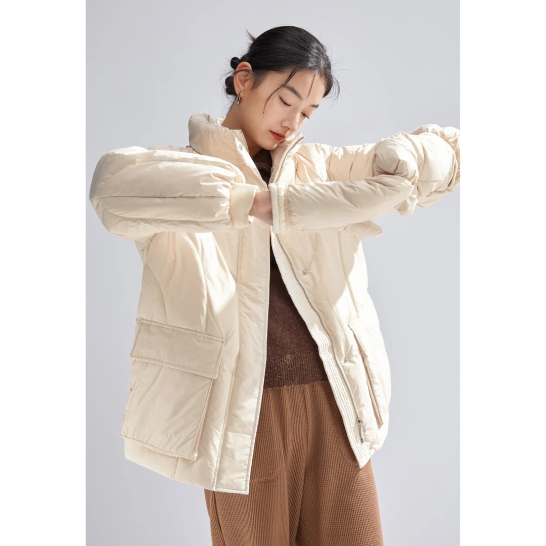 播秋冬防风加厚配手套保暖羽绒服BDP4RD1211灼灼其华