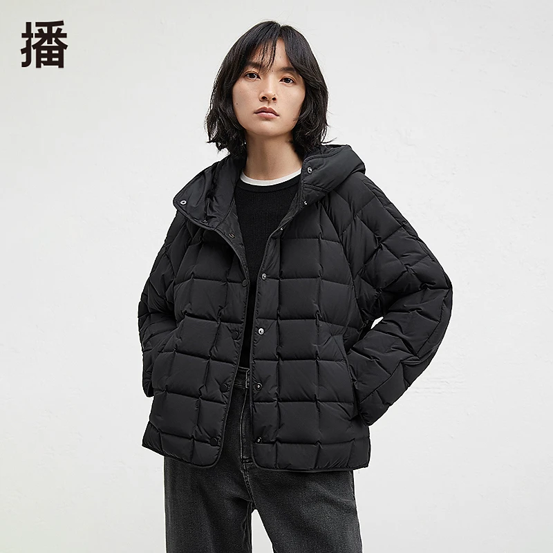 播时尚休闲连帽领羽绒服DDR4RD5125