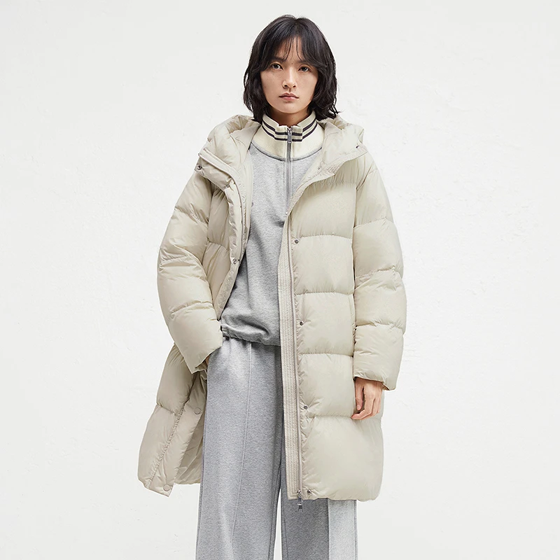 播温暖舒适连帽立领羽绒服DDR4RD5114