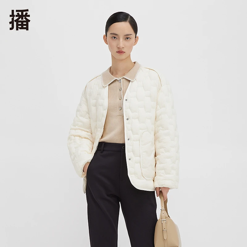 【白天鹅】播小v领时尚秋冬保暖休闲百搭舒适羽绒服DDQ4RD5447