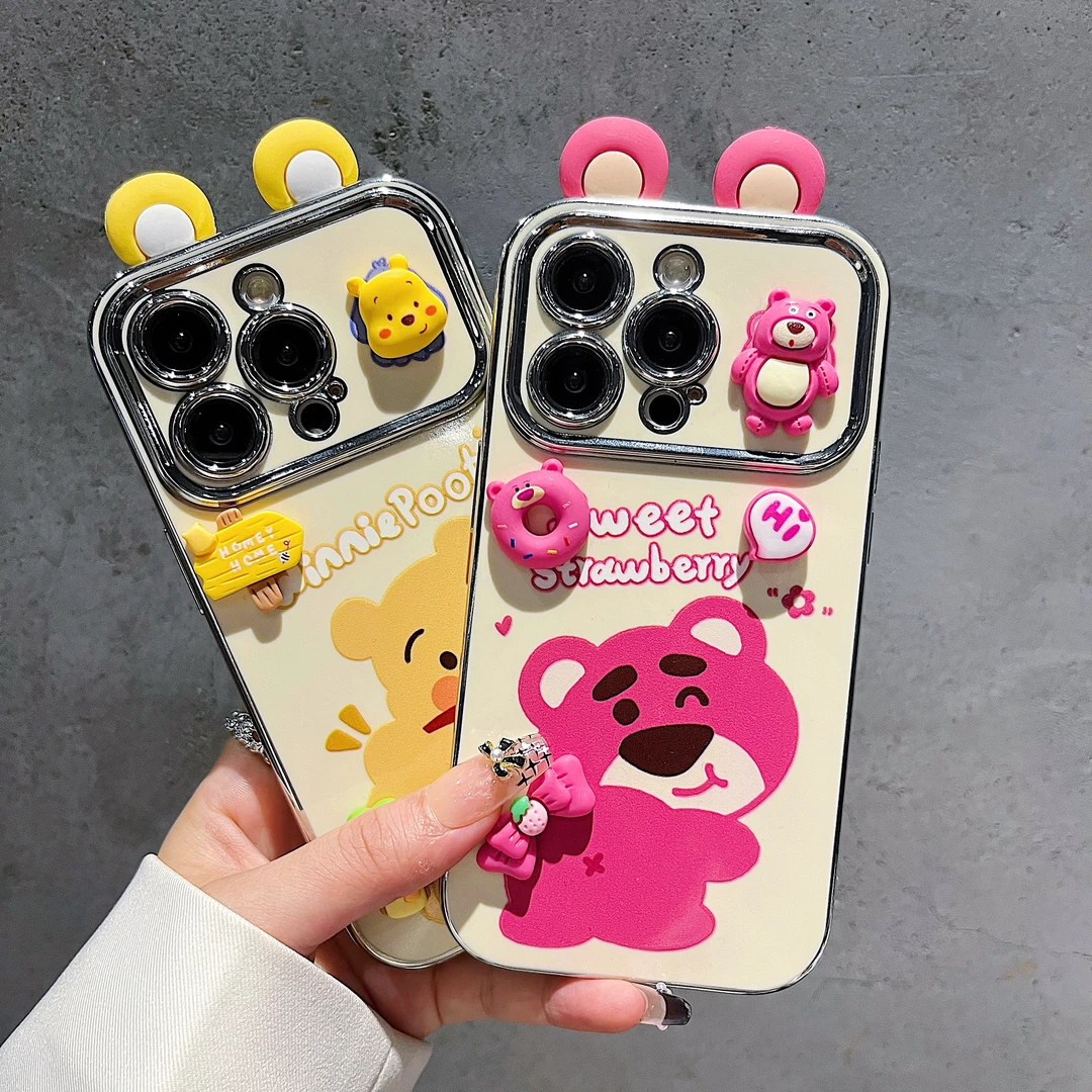 电镀大视窗适用苹果15/iPhone/华为荣耀/oppo/vivo/小米手机壳潮