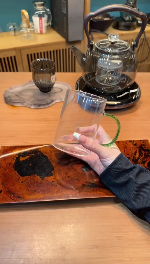 【闪购商品】1玻璃个人杯湖绿