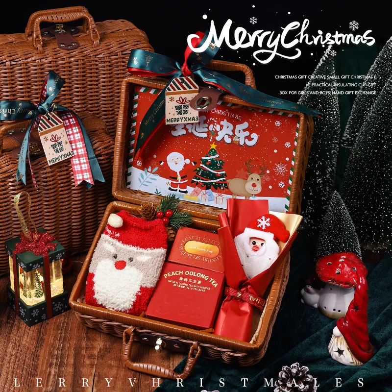 圣诞节创意礼物送男女生朋友闺蜜苹果袋礼盒包装平安夜实用小礼品