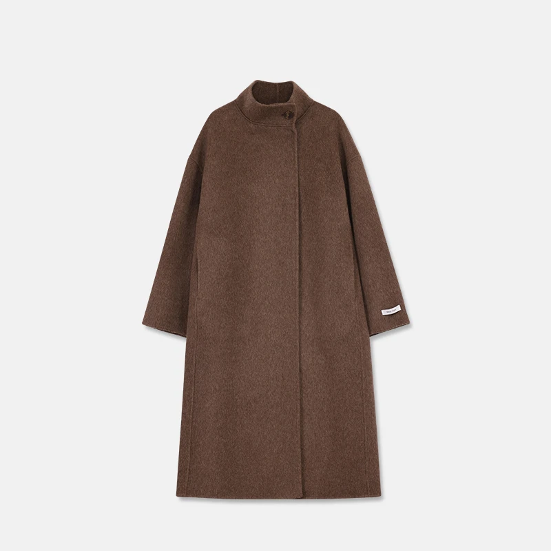 YM 522 秋冬大衣时尚休闲女士中长款经典时尚百搭双面羊毛大衣