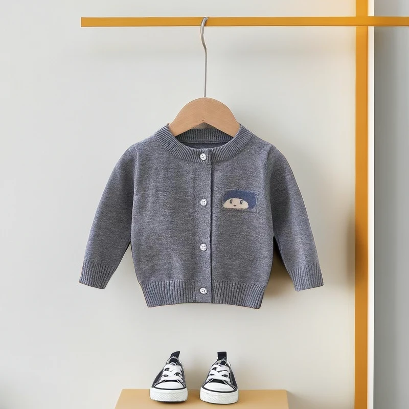 婴幼儿毛衣外套宝宝开衫保暖洋气儿童上衣针织春秋童装秋季小童