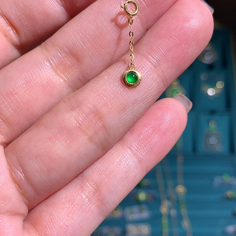 【闪购商品】翡翠提溜18K金镶嵌