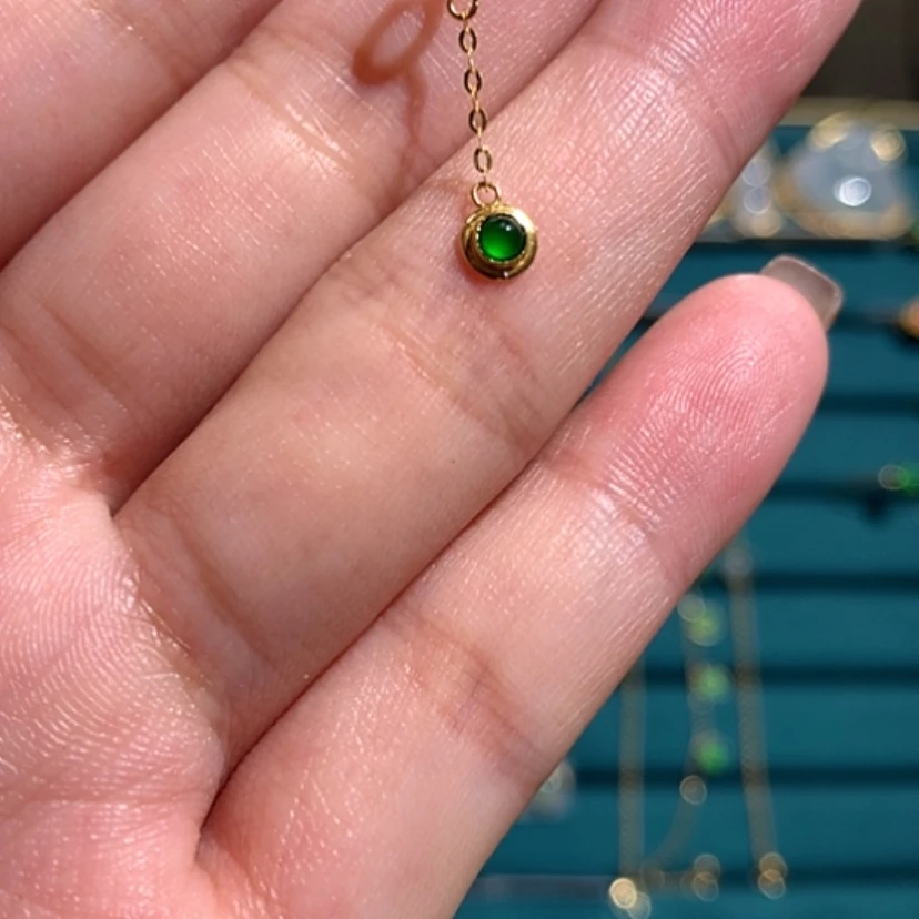【闪购商品】翡翠吊坠18K金镶嵌
